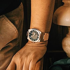 Amazon.com: Earnshaw Thomas ES-8142-55 Automatic Watch, Rose Gold